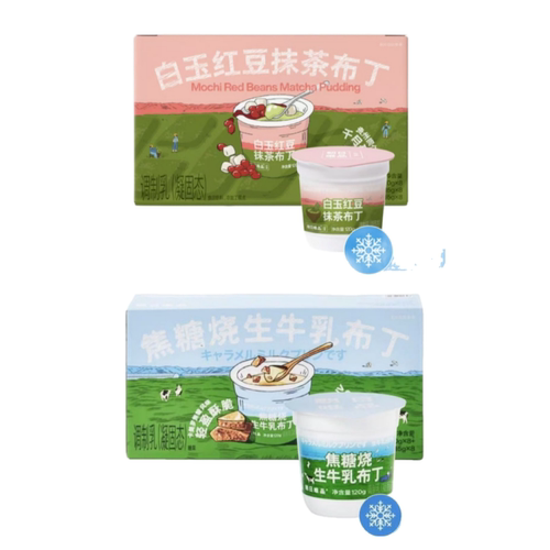 朝日唯品布丁白玉红豆抹茶款
