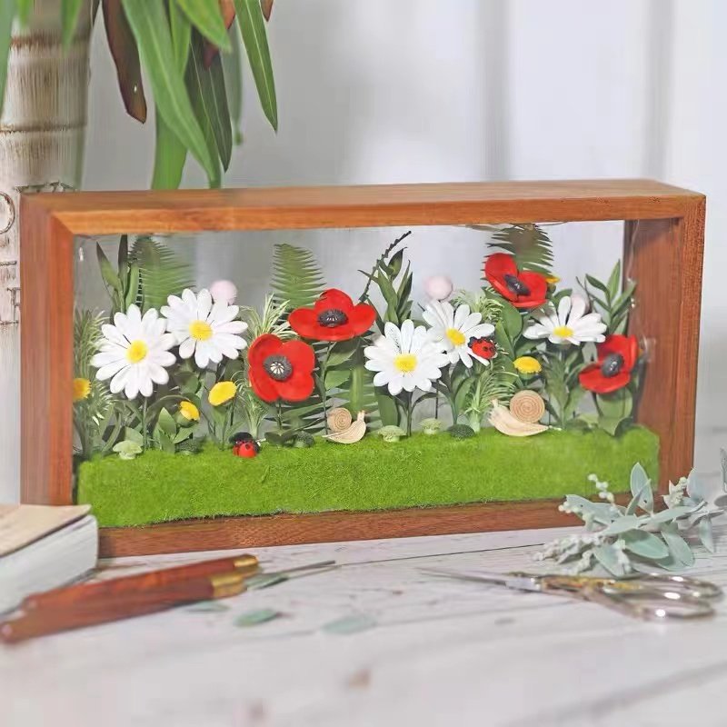 手韵衍纸 仿真植物标本画 儿童成人diy折纸手工立体 创意礼物