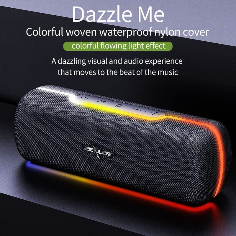 ZEALOT狂热者S55新款蓝牙音箱七彩闪灯布艺户外便携式插卡USB音响,影音电器,无线/蓝牙音箱,淘宝优惠券,粉丝福利购,淘宝优惠卷