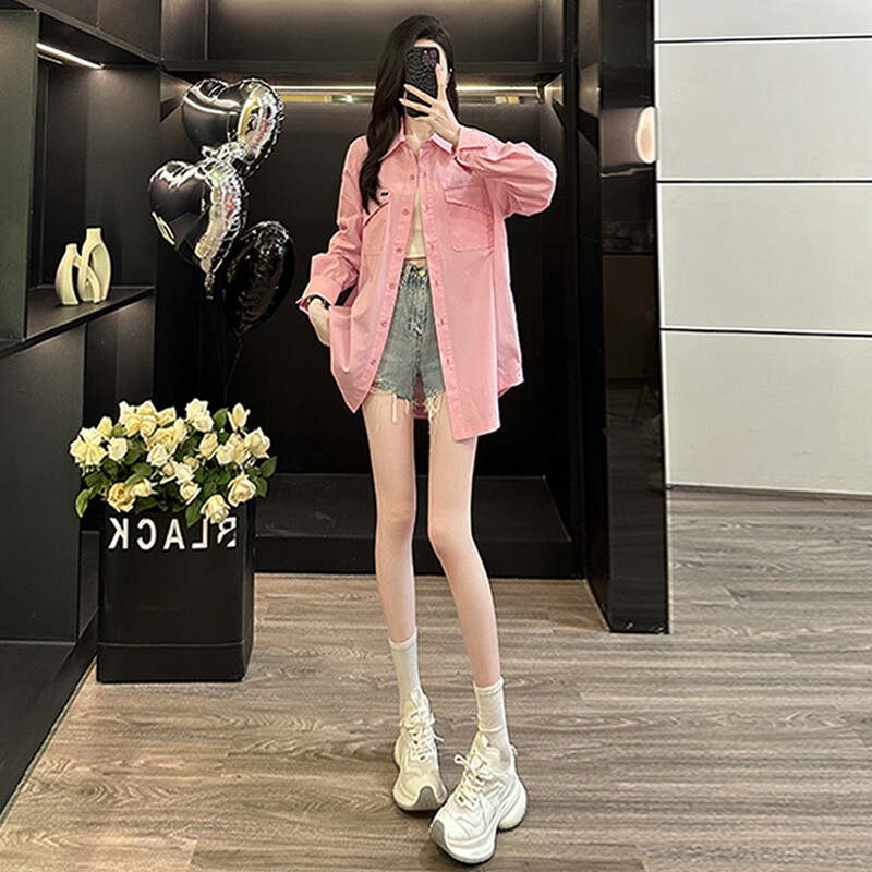 女装/女士精品衬衫其他/other25-50周岁莱赛尔纤维纯色休闲翻领中