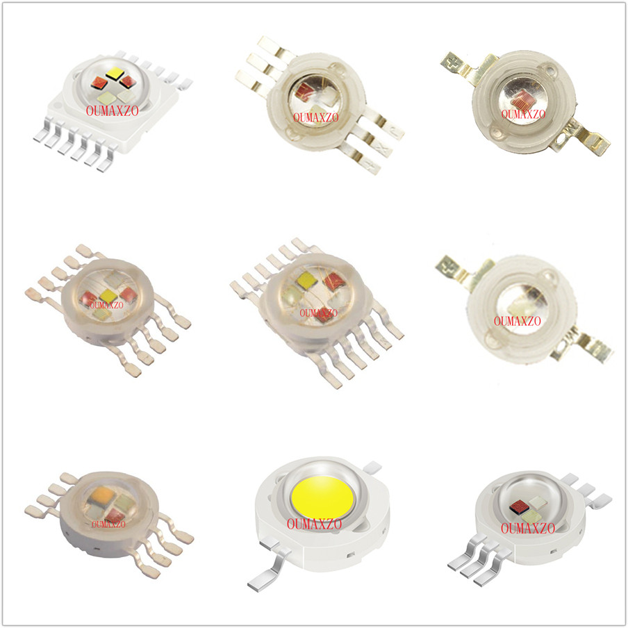 10颗LED帕灯珠添鑫3W12W15W18W大功率红绿蓝白黄紫洗墙灯星空幕布