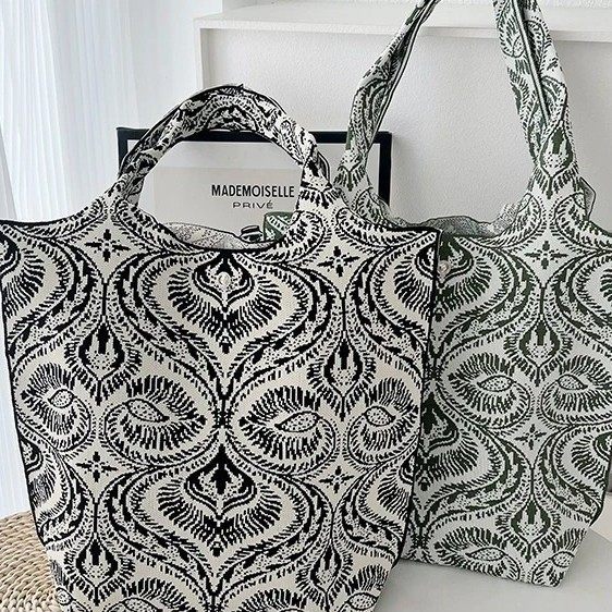 韩版印花针织女士单肩包休闲大容量通勤时尚手提包购物袋厂家,箱包皮具/热销女包/男包,通用款女包,淘宝优惠券,粉丝福利购,淘宝优惠卷