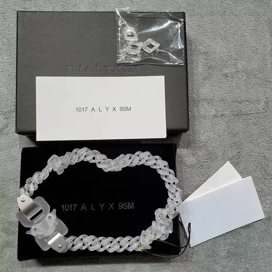 Gy Alyx Functional Style Acrylic Pvc Transparent Safety Buckle Clasp Bracelet Unisex Couple Chain Necklace Trendy