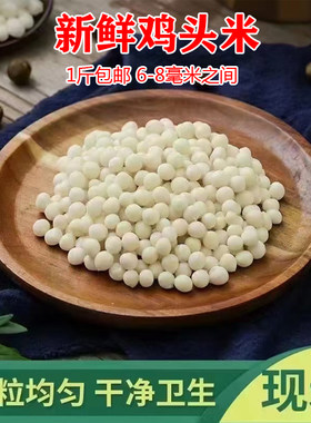 1斤包邮江苏鸡头米芡实米新鲜特产 有蒲菜菱角米酒店用