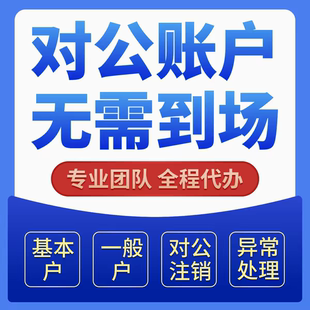 公司对公账户个体对公账户一般户基本户虚拟对公店铺对公上海对公