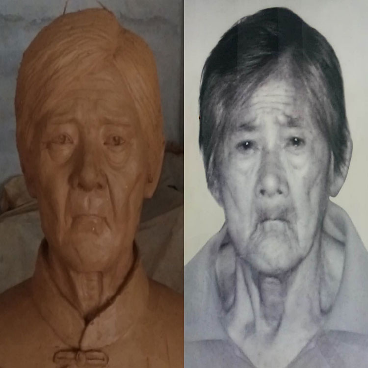 纯铜定制头像雕塑半身摆件人物像