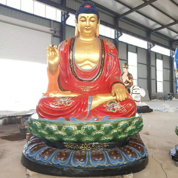 定制释迦摩尼如来佛祖雕像定做十八罗汉泥塑观音菩萨雕塑订摆件