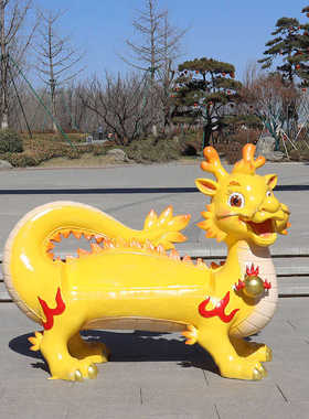 2024春节新年贺岁通龙年生肖雕塑