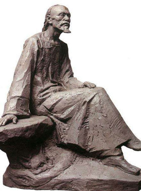 石膏定做雕像摆件曹雪芹雕塑定做