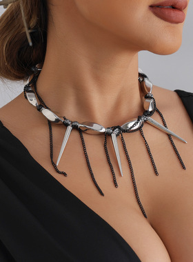 欧美跨境饰品暗黑少女系锥形螺旋