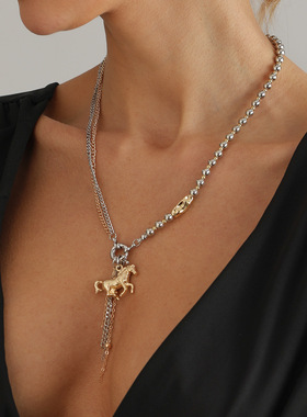 欧美跨境饰品2026年马年开运双拼