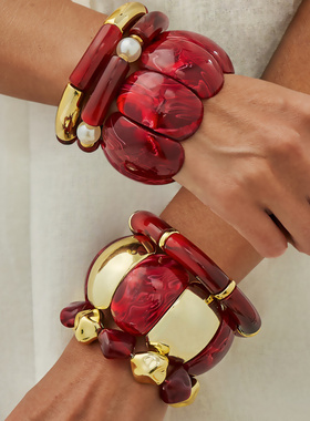 欧美跨境个性酒红色不规则晕染弹