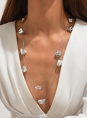 欧美气质性感长款毛衣链项饰品