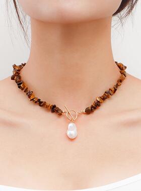 欧美跨境饰品大号异形珍珠OT扣