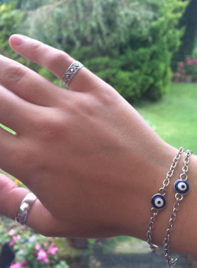 韩国饰品邪恶之眼土耳其蓝眼睛手