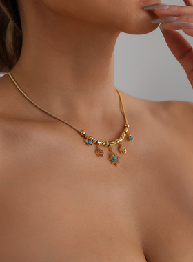 欧美跨境饰品波西米亚复古风短款