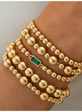 欧美跨境轻奢ins微镶亚克力钻手