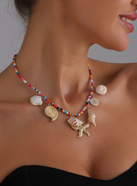 欧美跨境饰品夏季海滩休闲度假风