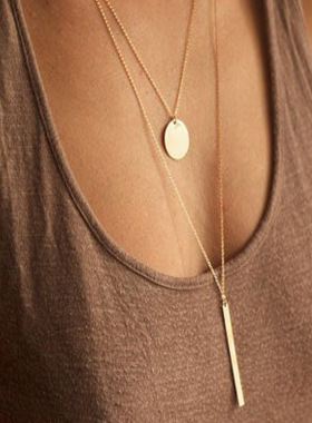 欧美跨境饰品复古简约合金金属棒