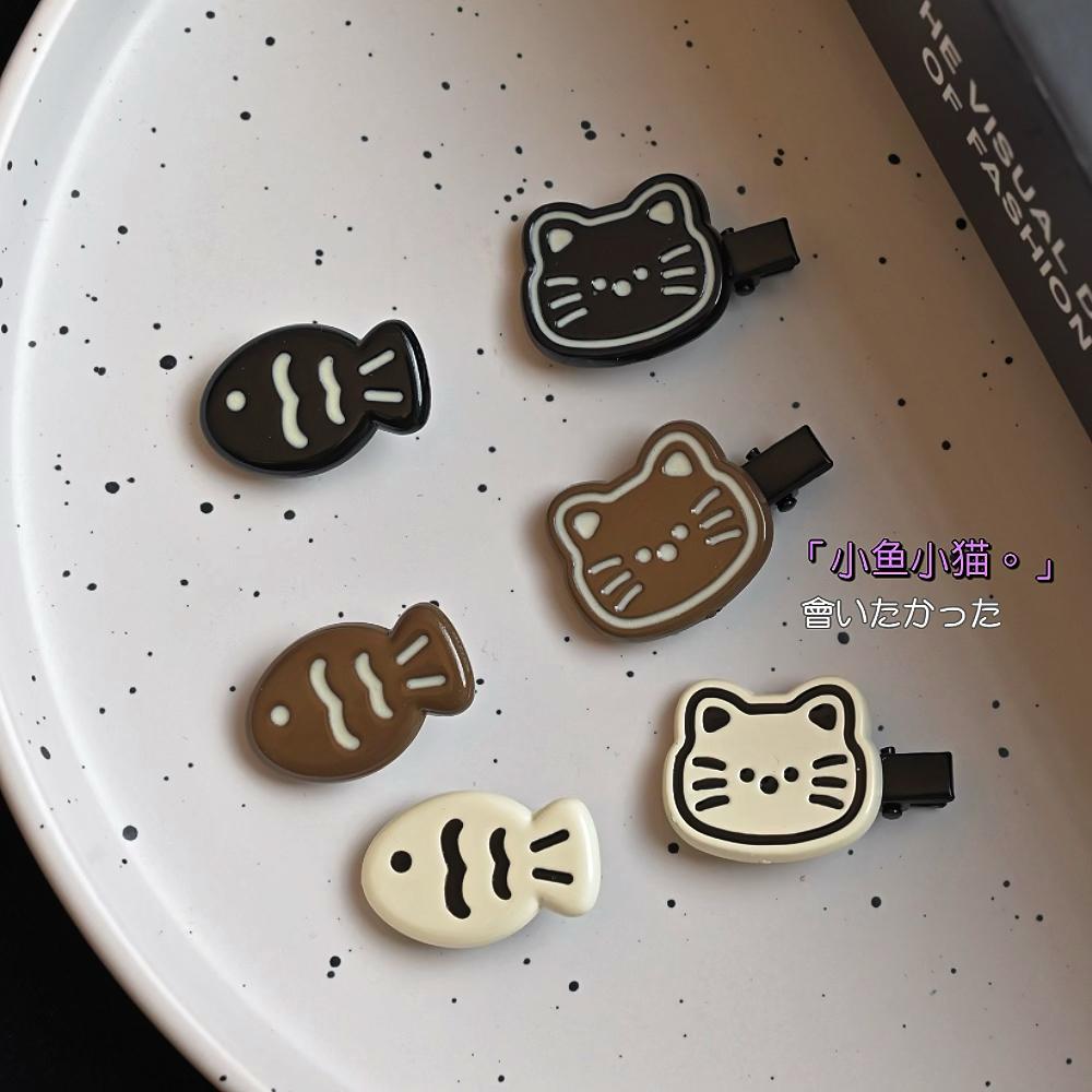 新款鱼猫甜美少女夹子趣味发卡