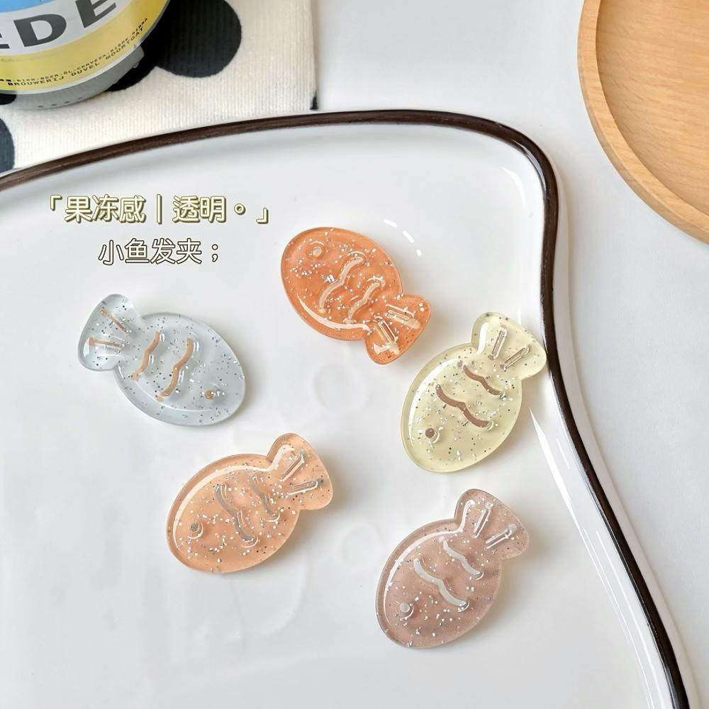 闪粉鲷鱼烧发夹亮晶晶彩色透明果冻小鱼刘海夹卡通百搭少女头饰女,饰品/流行首饰/时尚饰品新,发饰,淘宝优惠券,粉丝福利购,淘宝优惠卷