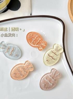 发夹边夹树脂少女新款发饰学院风