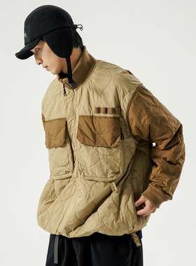 DAIKON Lab 22AW Anorak山系复古宽松休闲立领杜邦棉绗缝棉服外套