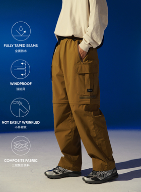 DAIKON Lab 23aw WP Pants山系户外防水可拆分口袋休闲长裤/短裤