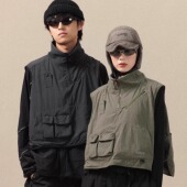 马甲双面穿neck DAIKON Lab.25aw户外轻量化保暖半拉链短款 warmer