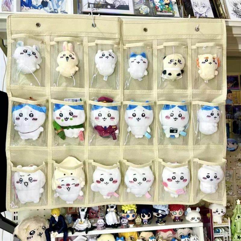 吉伊卡哇小八乌萨奇公仔透明收纳袋子10cm娃娃挂袋墙壁挂式置物袋,模玩/动漫/周边/娃圈三坑/桌游,棉花娃娃,淘宝优惠券,粉丝福利购,淘宝优惠卷
