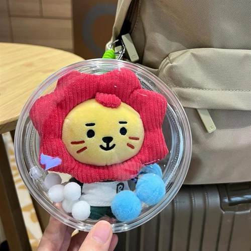 莱阳公仔高透明防尘收纳保护包王源同款挂件毛绒玩偶外出展示遛娃