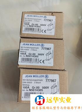 JEAN MULLER熔断器 NH000GL 100A-GL