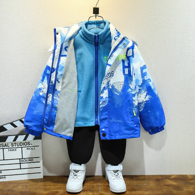 男童秋冬冲锋衣三合一