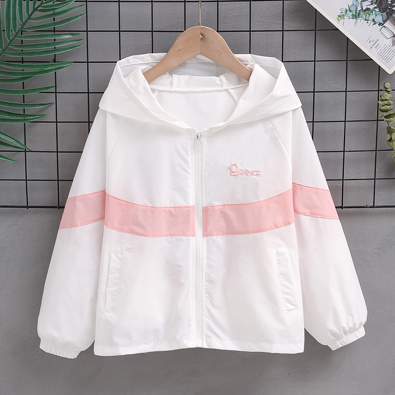 女童夏季速干防晒服薄款透气外套