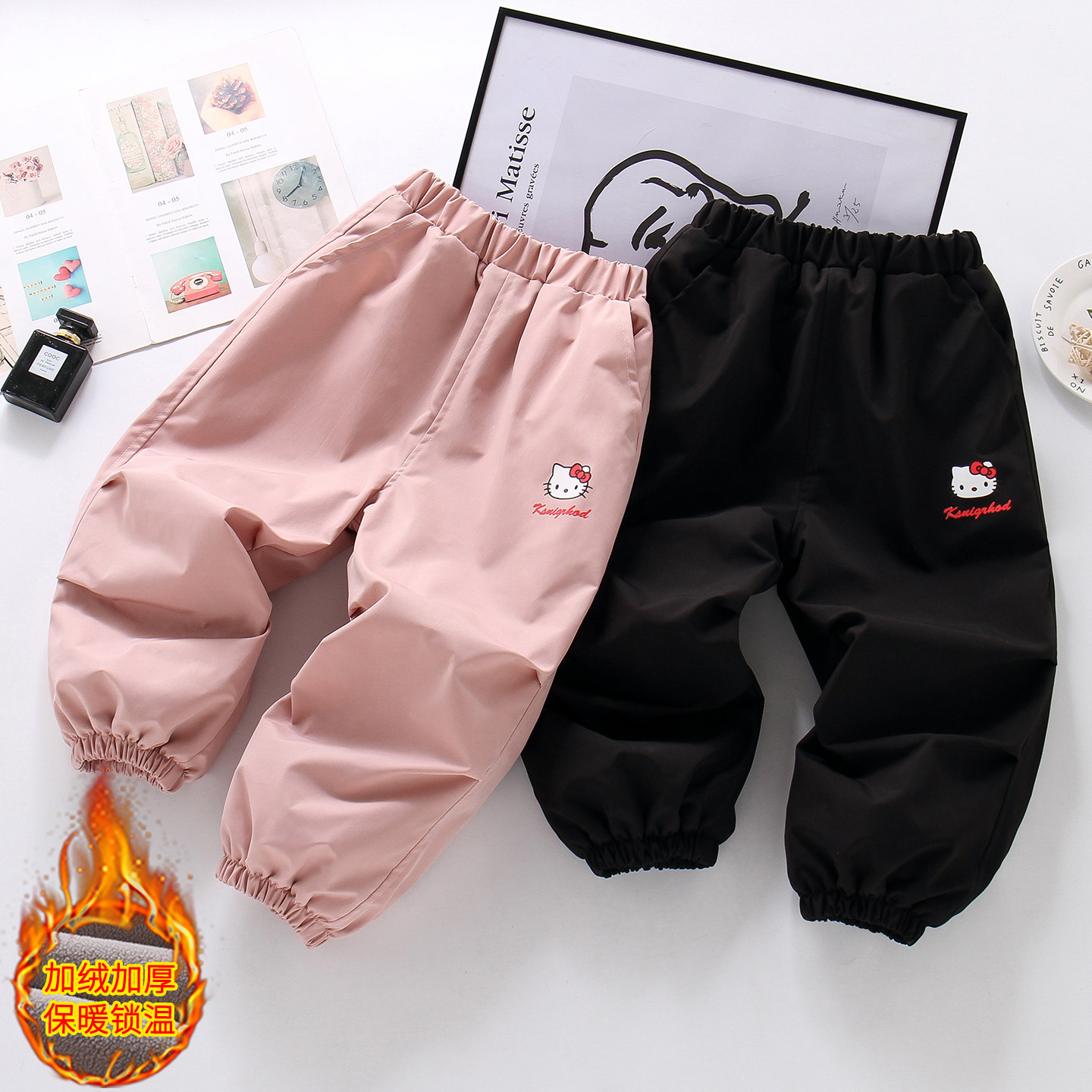 新款儿童冲锋裤防风防水加绒女宝中大童加绒保暖裤秋冬保暖滑雪裤,童装/婴儿装/亲子装,裤子,淘宝优惠券,粉丝福利购,淘宝优惠卷