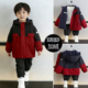 儿童男童秋冬加绒外套中大童春秋装 加厚双面穿风衣冲锋衣保暖上衣
