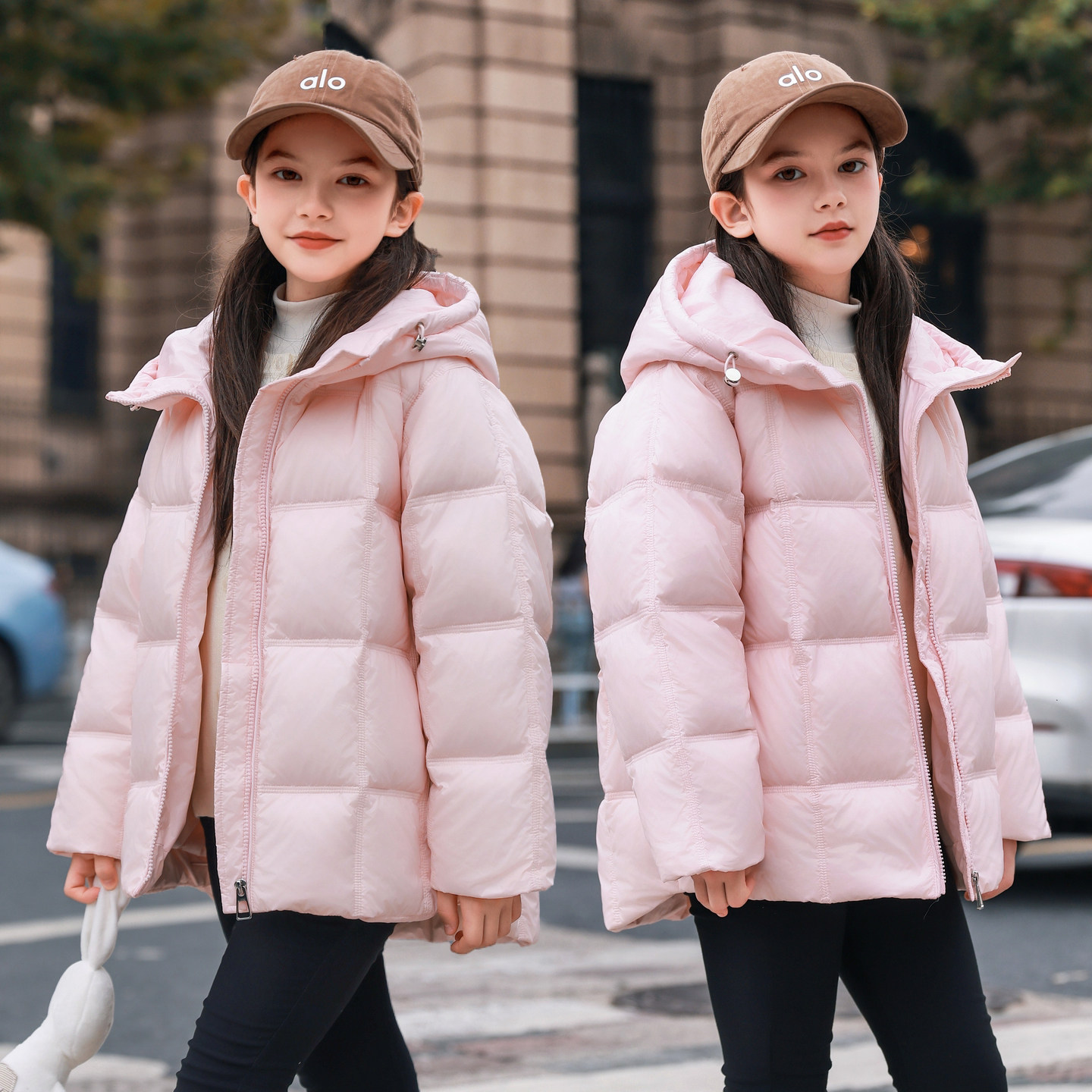 女童羽绒服短款冬季2025新款儿童免洗冬装面包服大童加厚保暖外套