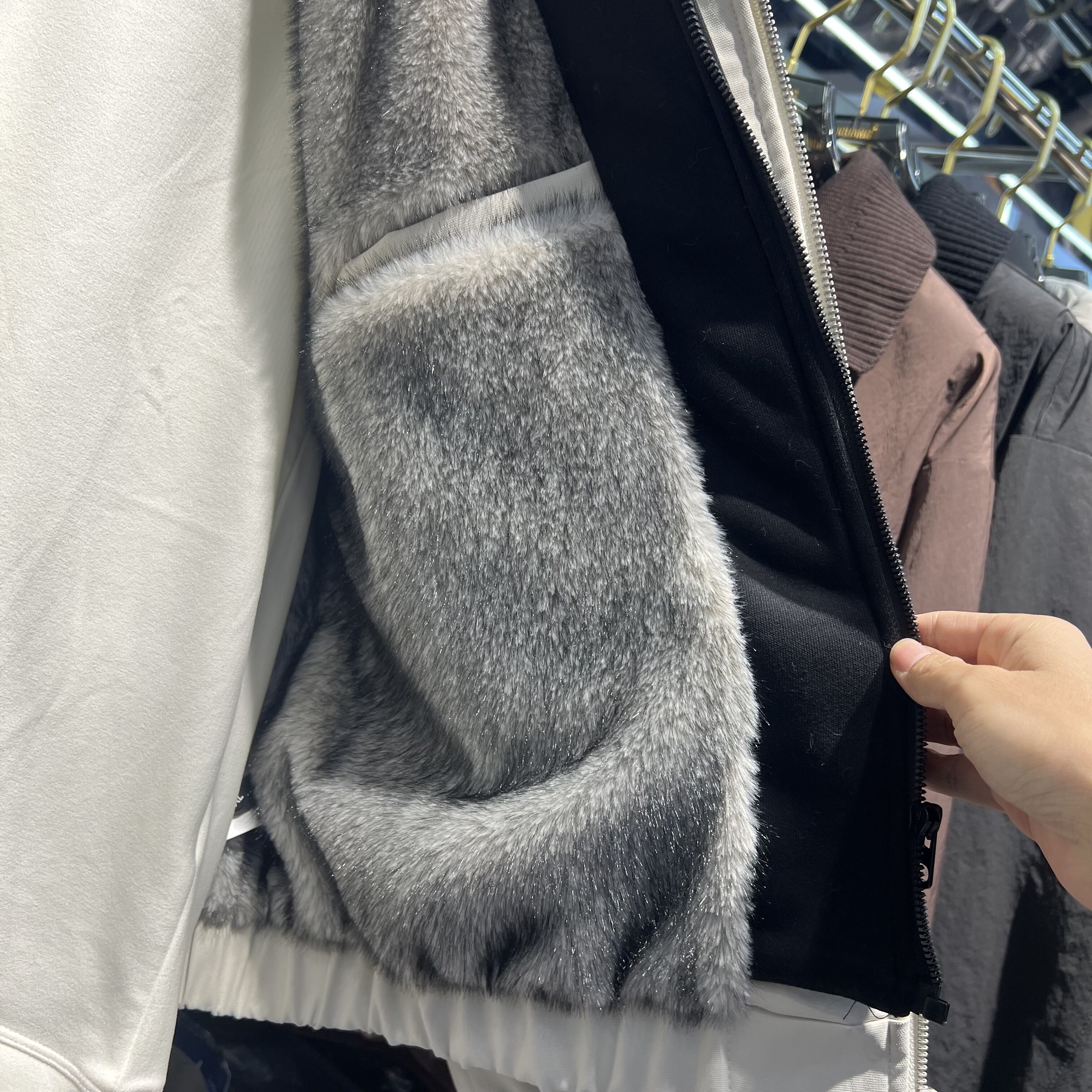 实体冬季男士座山雕加厚加绒假两件连帽棉服男撞色飞行夹克外套男