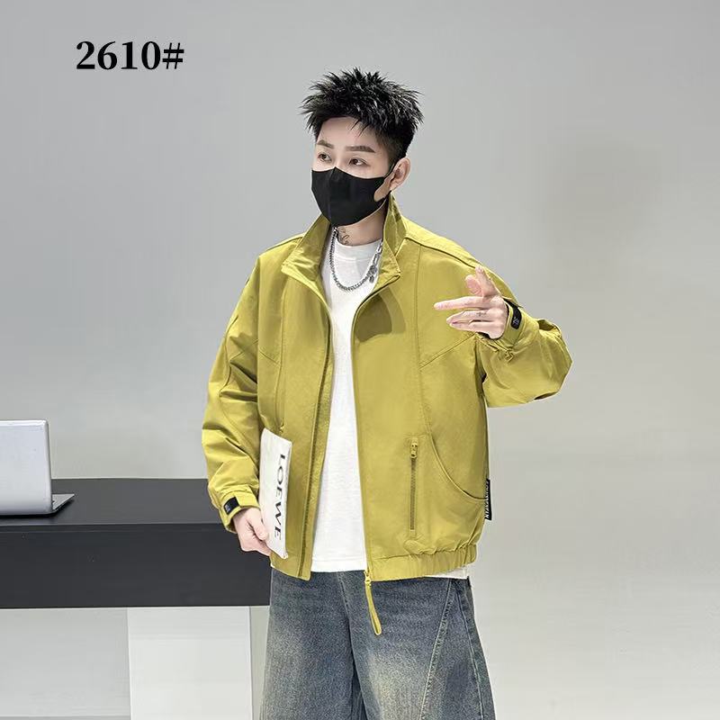 欧洲站潮流修身百搭立领外套男2026春秋款新款时尚高端网红夹克衫