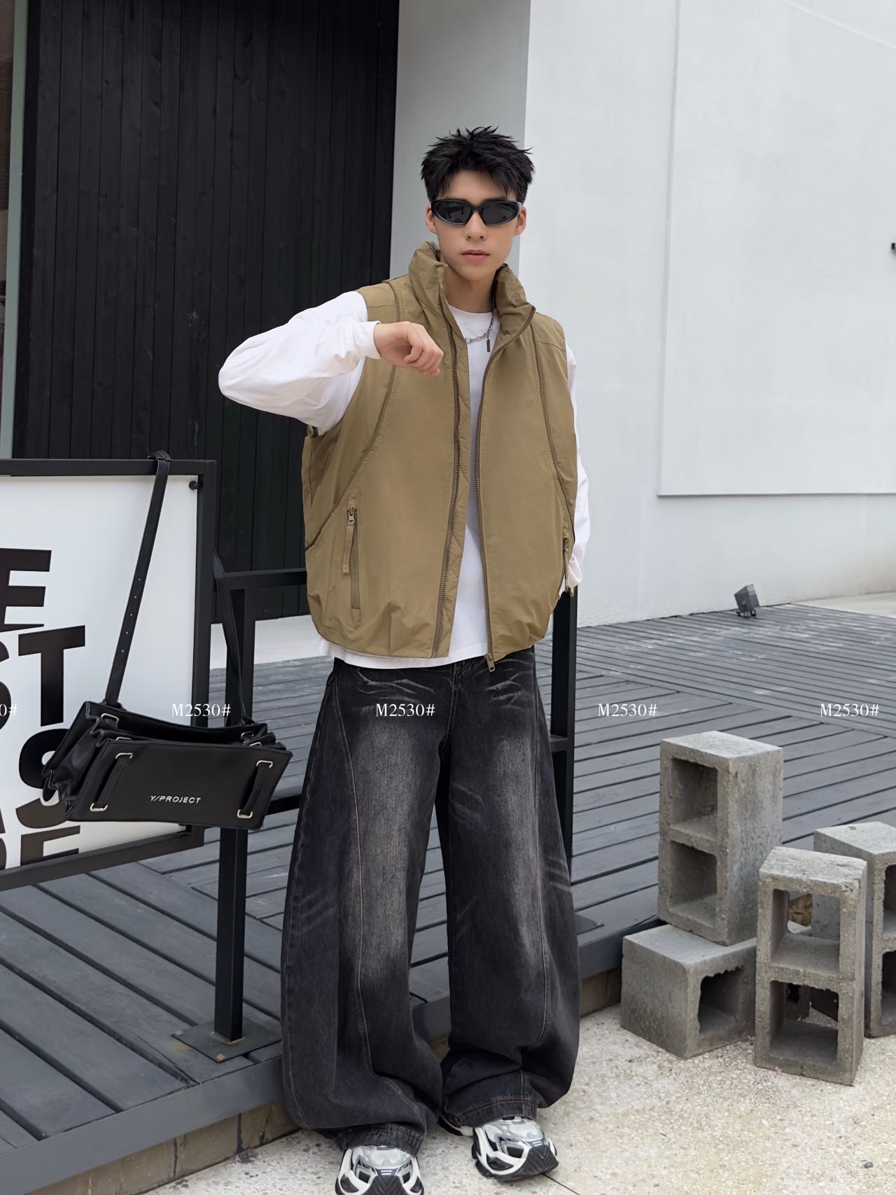 直播秋冬季新款男立领50羽绒马甲百搭潮流纯色时尚休闲保暖羽绒服