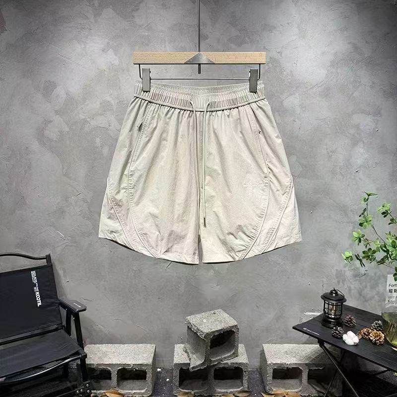 2025春夏男士简单设计感线条百搭时尚潮流抽绳短裤工装休闲,男装,短裤,淘宝优惠券,粉丝福利购,淘宝优惠卷