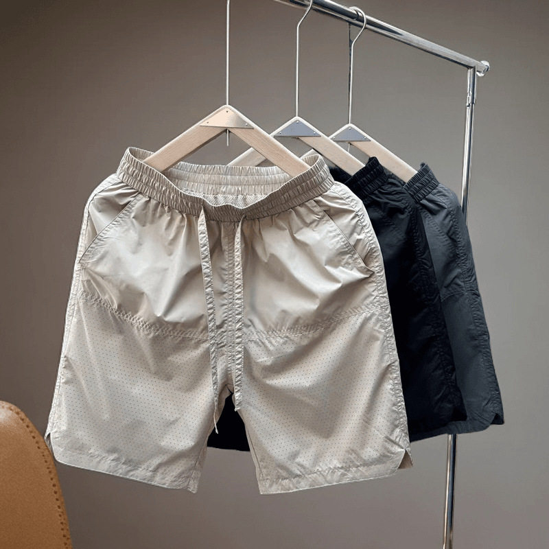 夏季新款速干宽松休闲潮流薄款打孔男士运动时尚透气外穿短裤,男装,短裤,淘宝优惠券,粉丝福利购,淘宝优惠卷