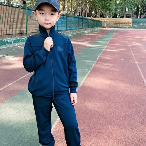 儿童长袖体能服亲子套装户外健身跑步训练服夏令营批发陆长服迷彩