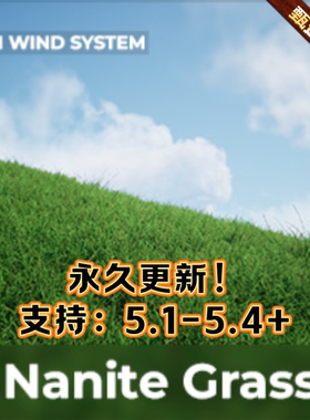 UE5虚幻5 Nanite Foliage - Grass 影视级草3A道具渲染 永久更新
