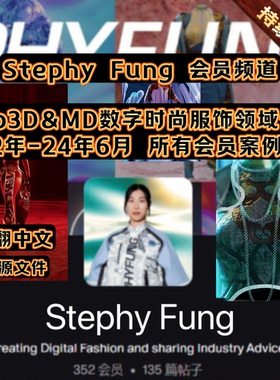 Clo3d MD数字服饰时尚服装设计全流程70+课程案例Stephy Fung会员