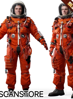 3DScanstore Escape Suit 超写实数字人物宇航员航天员角色3D模型