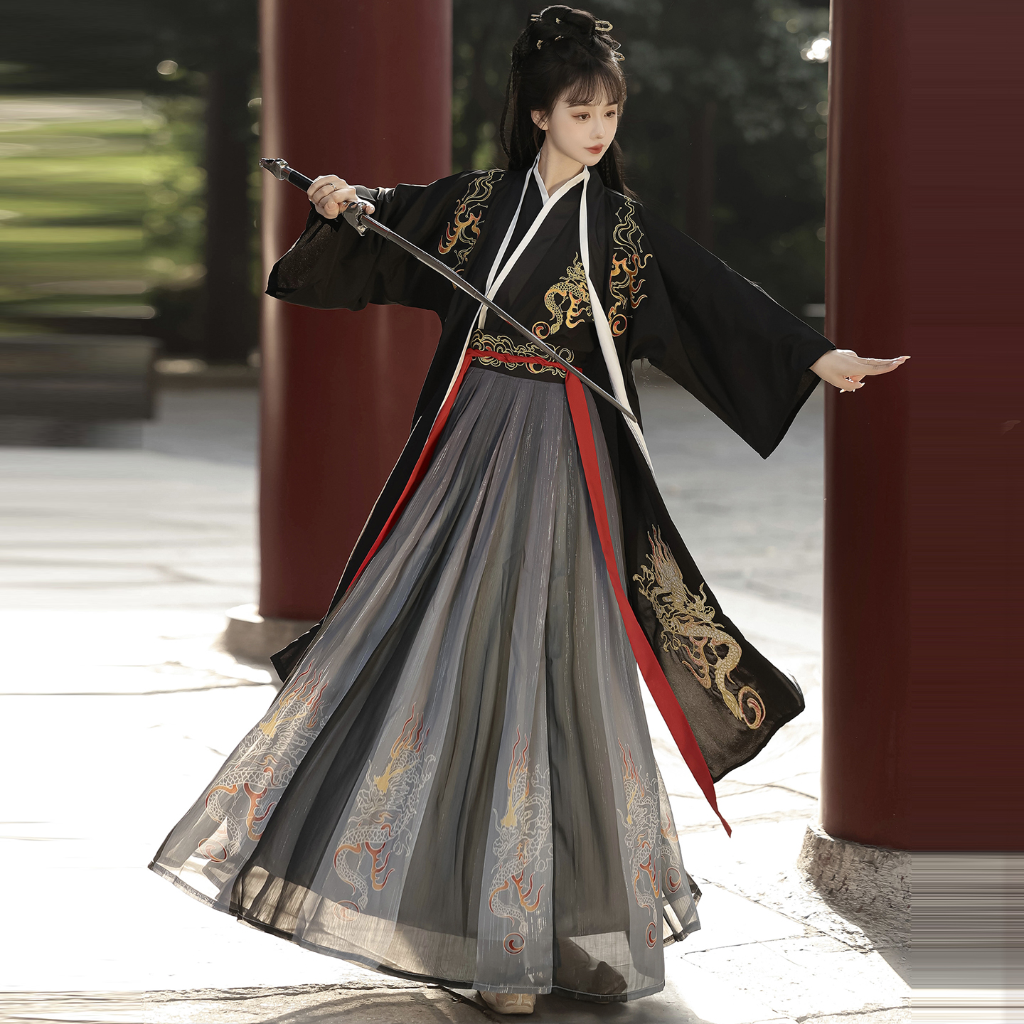 古装汉服女中国风齐腰襦裙宋制
