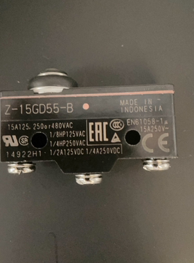 原装日立抱闸开关Z-15GD55-B微动抱闸检测行程限位开关3脚防水