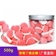 德国品牌砂糖草莓丁橡皮糖qq糖果汁软糖500g儿童办公室网红零食