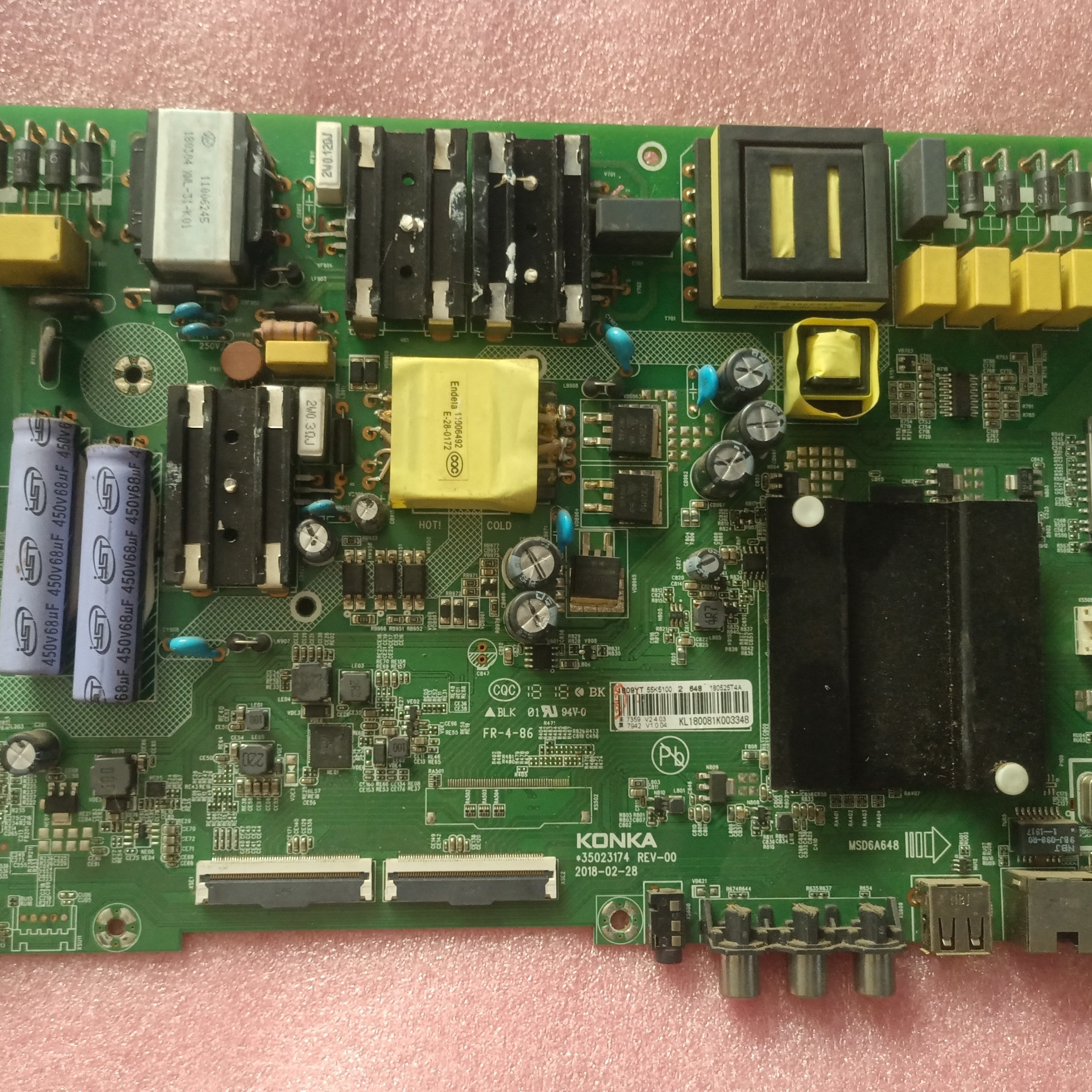 康佳T55U B55U LED55K5100 T49U A55U A49U主板35023199 35023174图片
